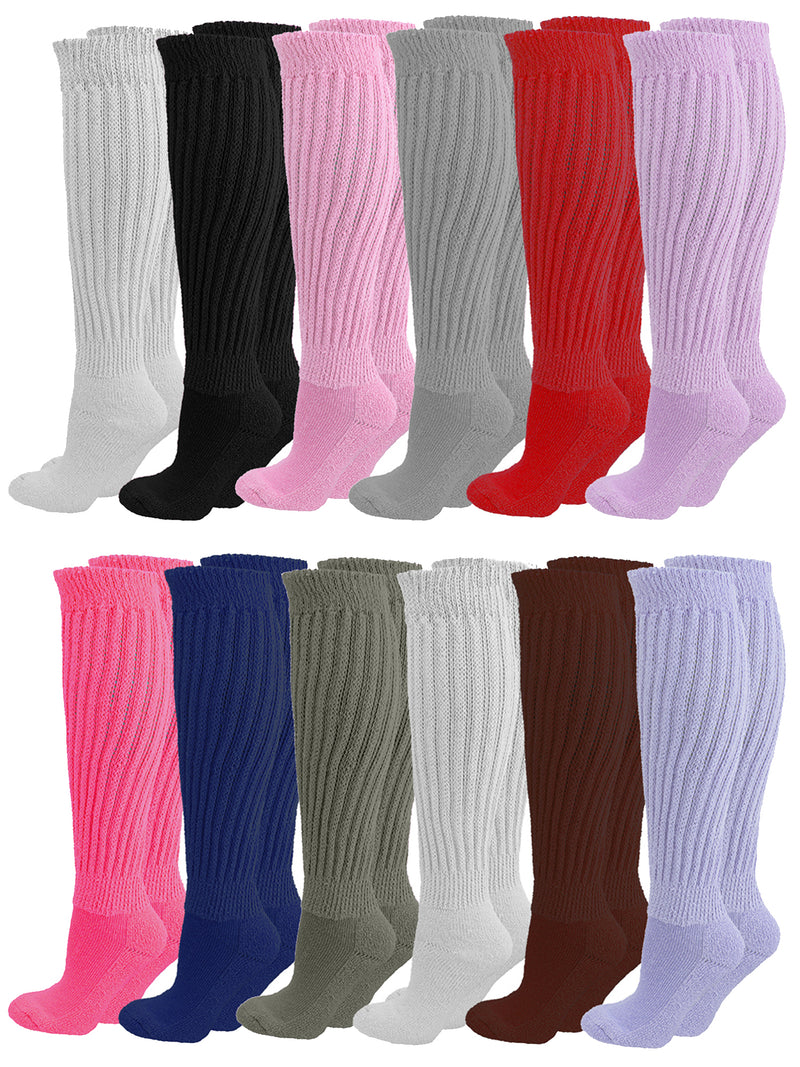 Multicolor Bundle 12-Pairs Heavy Slouch Socks