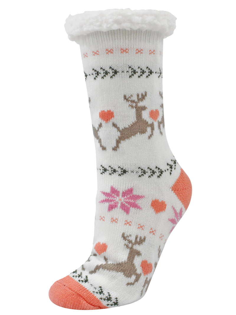Deer & Moose Winter 2-Pack Slipper Socks