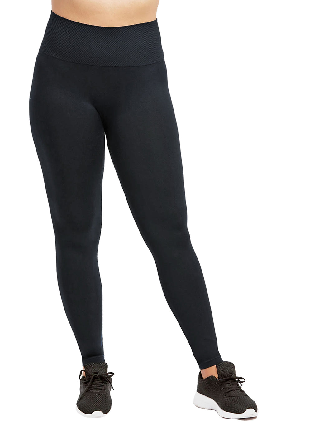 Womens Black Plus Size Classic Stretchy Leggings