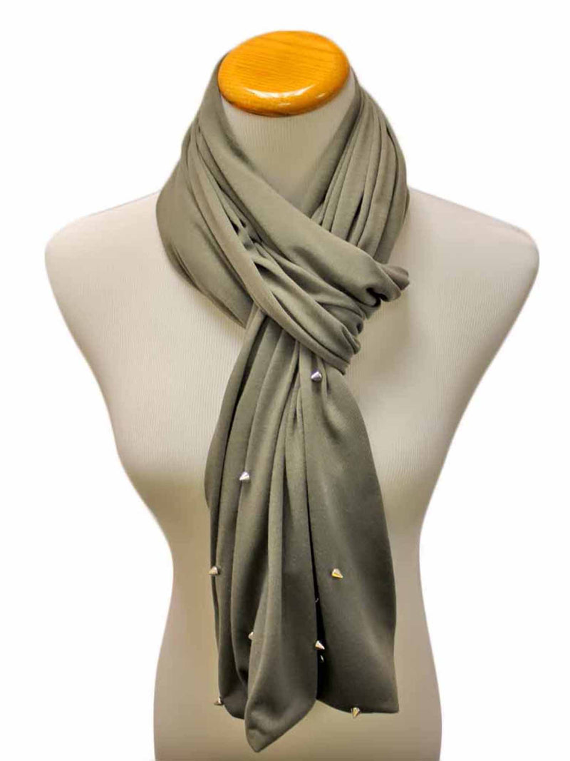 Infinity Scarf With Silver Spikes