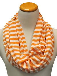 Striped Circle Infinity Scarf