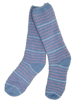 Plush & Toasty 6 Pack Striped Fuzzy Socks