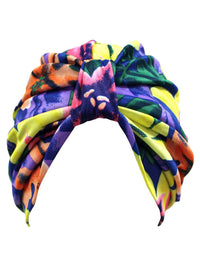 Multicolor Floral Print Turban Head Wrap For Women