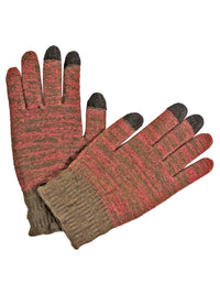 Marled Knit Stretchy Texting Gloves