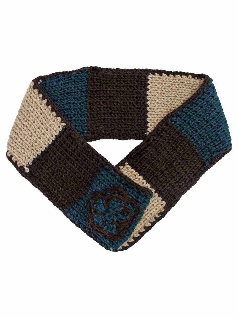 Color Block Knit Infinity Scarf