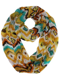 Abstract Print Infinity Scarf