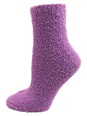 Warm & Toasty Solid Color 6 Pack Fuzzy Socks