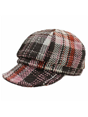 Plaid Pattern Newsboy Hat Cap