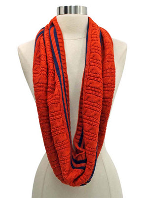 Preppy Cable Knit Infinity Scarf
