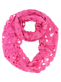 Infinity Ring Scarf With Circle Cut-Outs