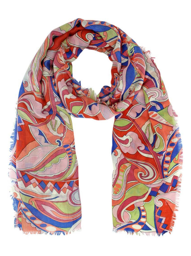 Colorful Paisley Lightweight Scarf