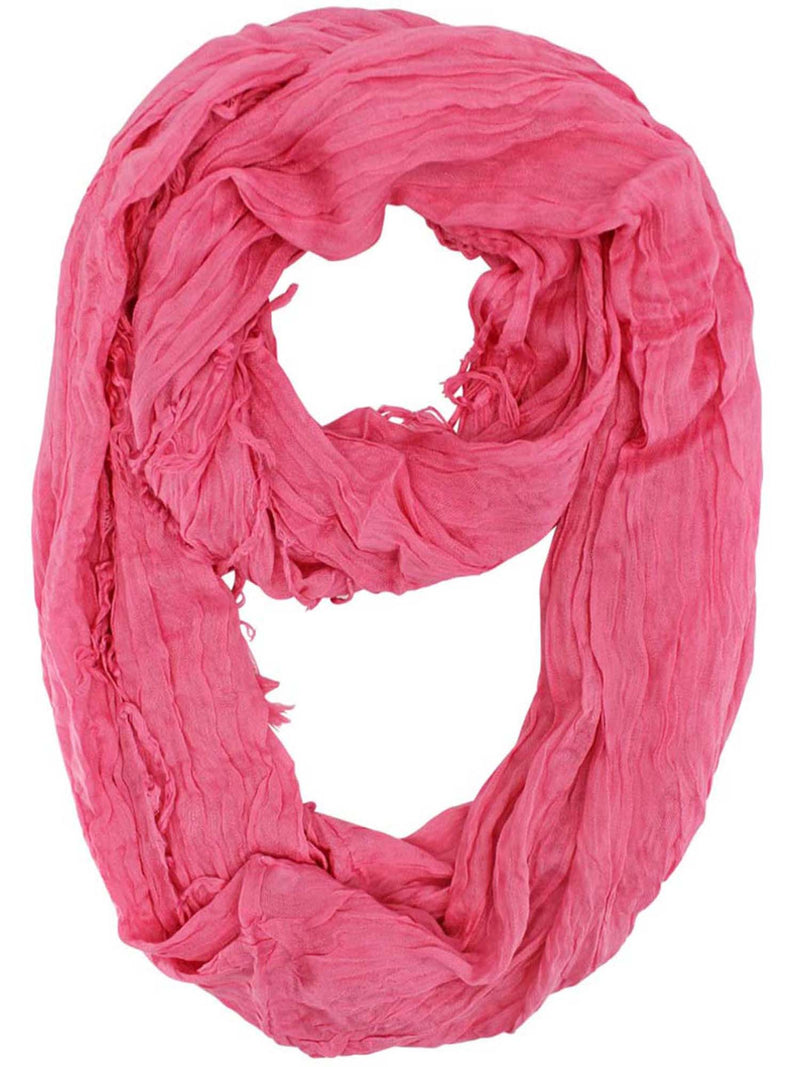 Wispy Fringe Infinity Scarf