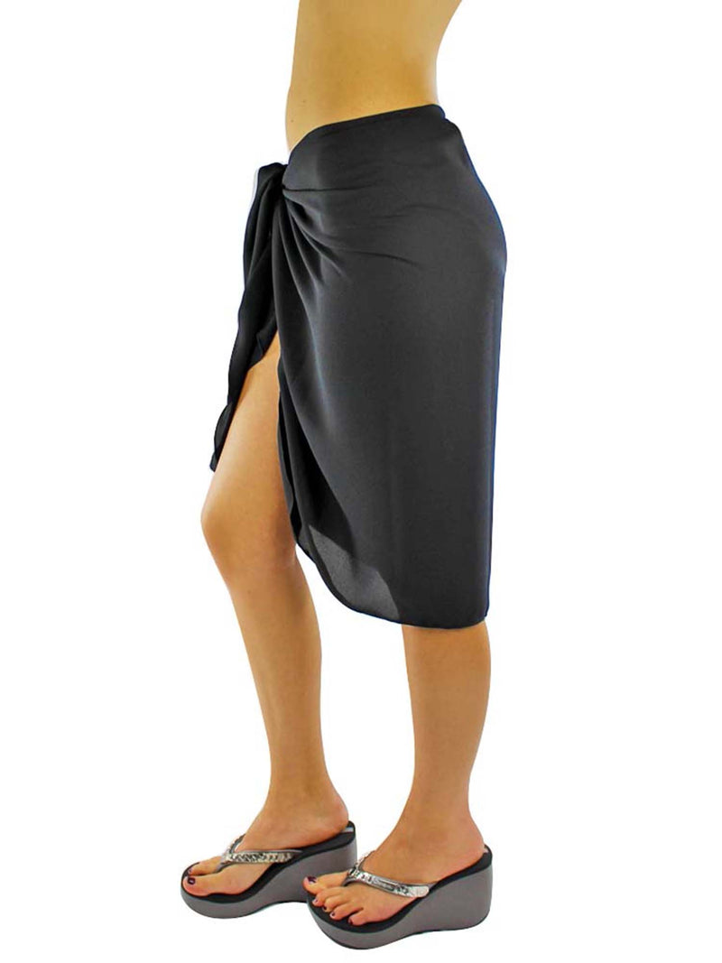 Sheer Knee Length Cover Up Sarong Wrap for Women – Luxury Divas