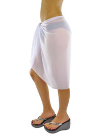 Sheer Knee Length Cover Up Sarong Wrap for Women