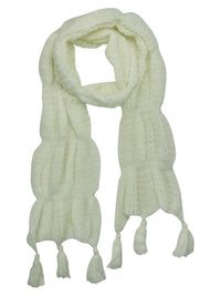 Winter Knit Scarf With Tassels