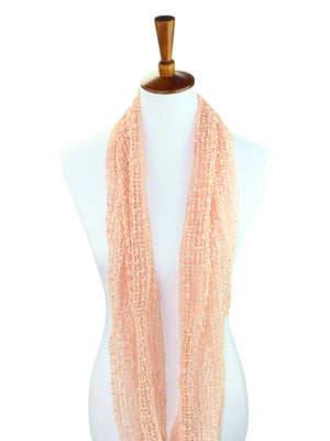 Mesh Net Infinity Scarf With Sequin Accent