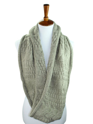 Cable Knit Winter Infinity Scarf