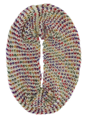 Multicolor Soft Winter Knit Infinity Scarf
