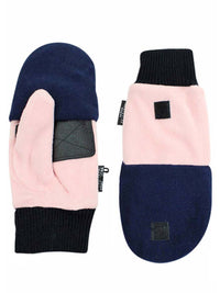 Green Blue Pink Black 4 Pack Mens Convertible Fingerless Gloves With Mitten Cover