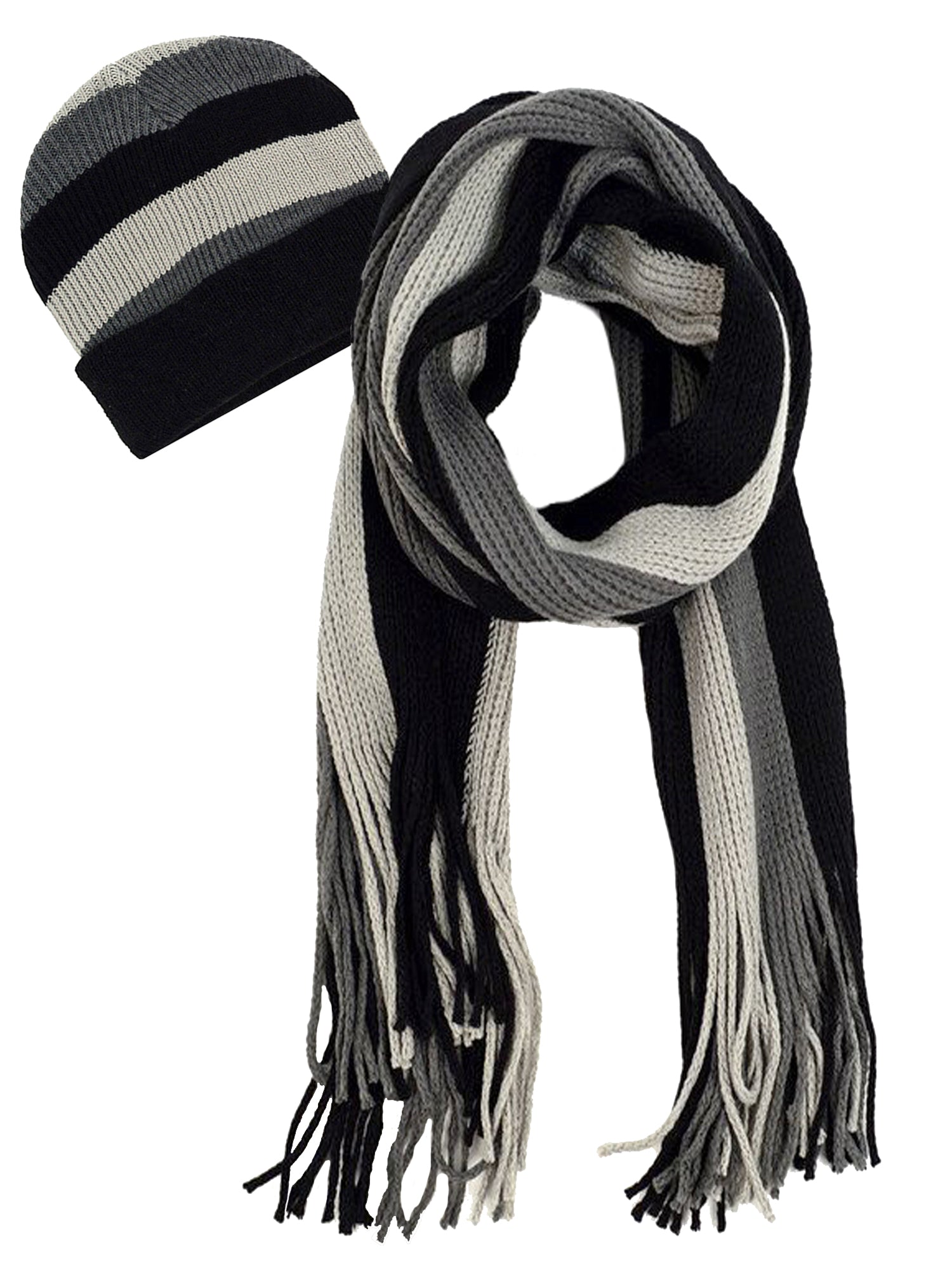 Vittoria Luxurious Hooded Scarf in Double Knit Velvet & Merino Blend - Black/Antique  Golden - Studio Myr
