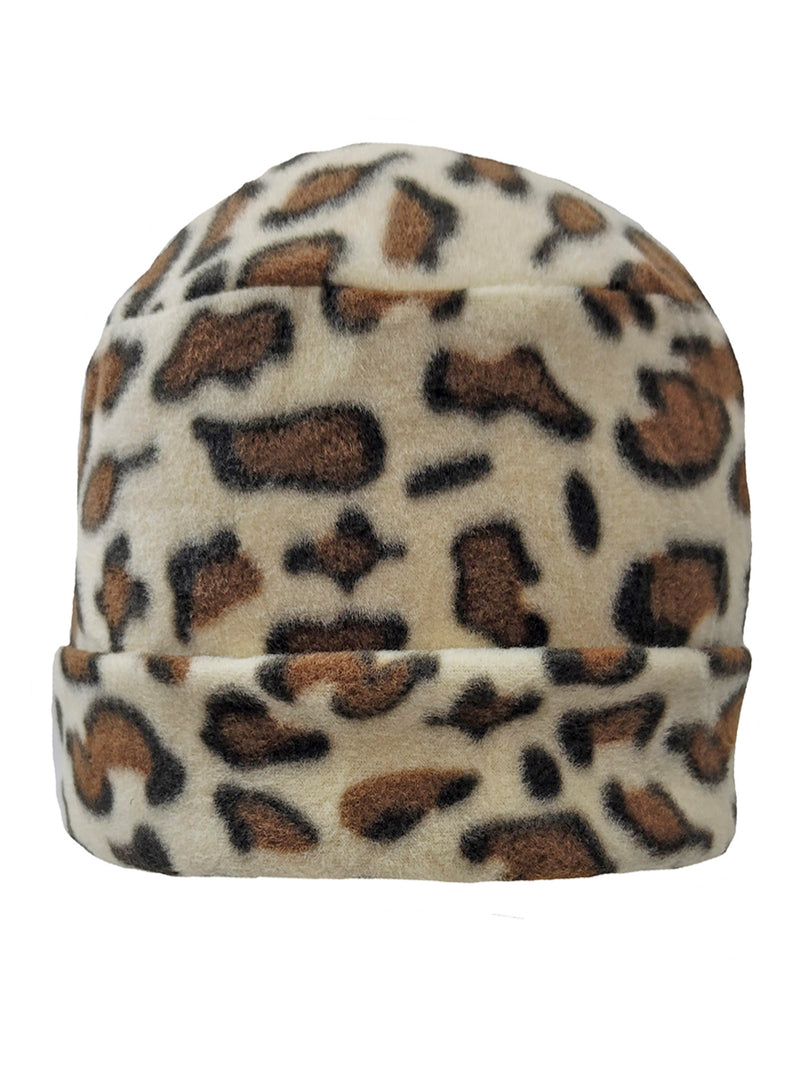 Jaguar Animal Print Fleece 3-Piece Hat Scarf & Glove Matching Set