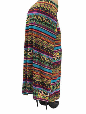Bohemian Maxi Skirt With Side Slit