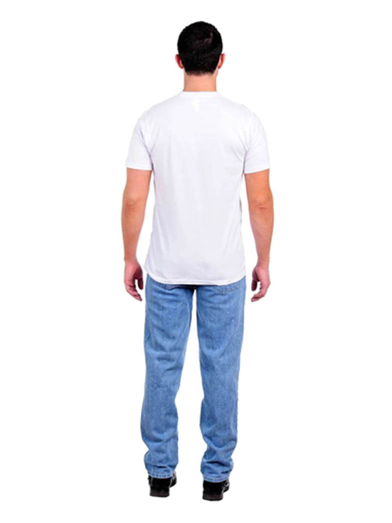 Men's White Short Sleeve Foiled Graphic Tee Shirt