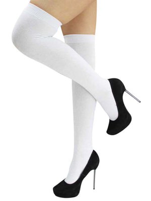 Thin Knit Thigh High Over The Knee Socks