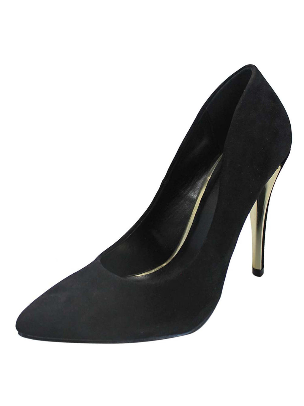 Black Pointed Toe Stiletto Pumps For Women